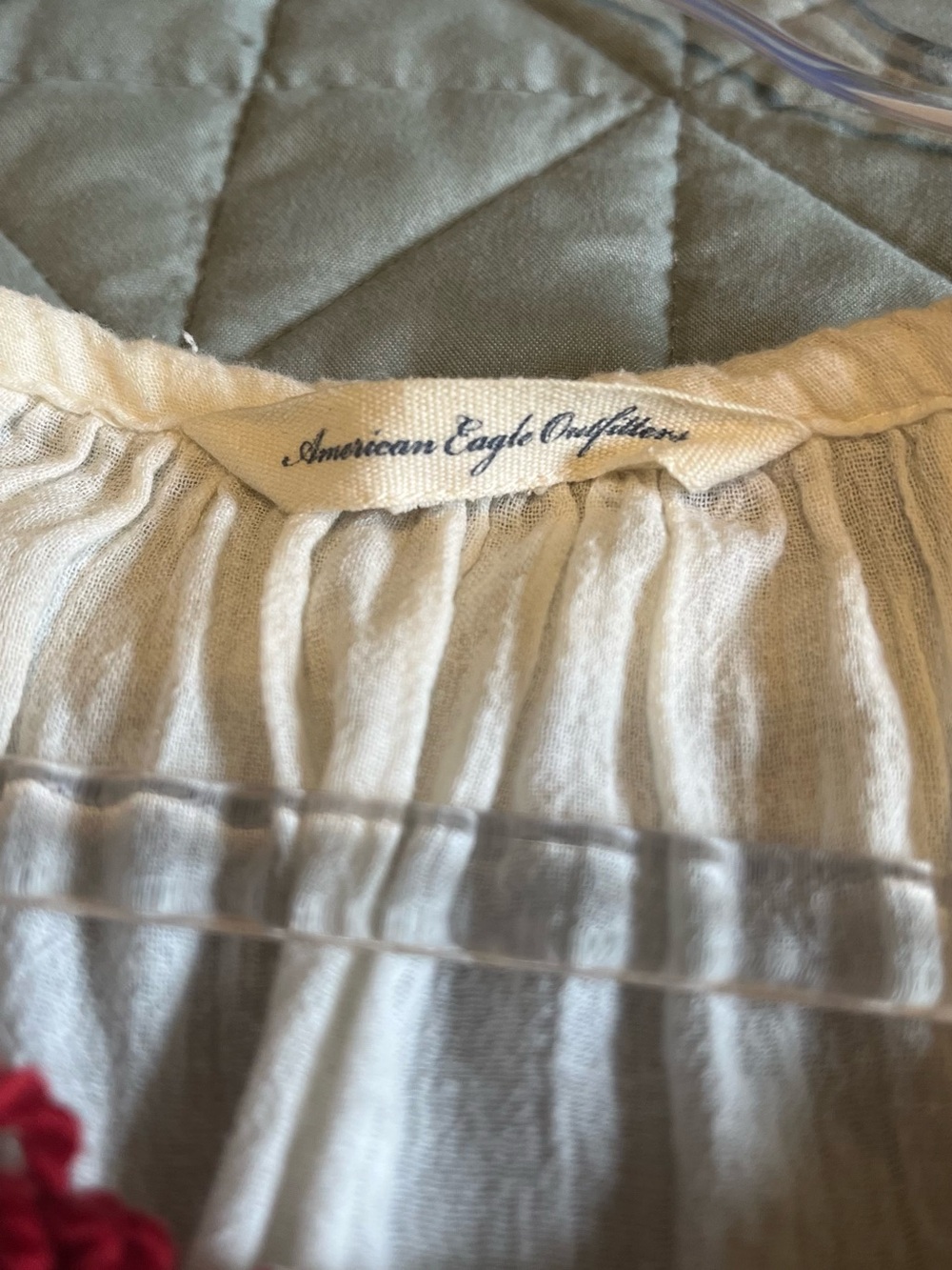 American Eagle Outfitters Boho Embroidered Blouse - Picture 3 of 4